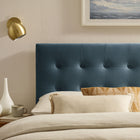 Modway Emily Stain-Resistant Performance Velvet King Size Headboard - Cadet Blue-King Size Headboard