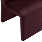 Modway Emory Upholstered Performance Velvet Dining Side Chair - Mulberry-9