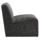 Modway Amita Chenille Upholstered Accent Chair - Carbon Black-Zigzag Spring Support System