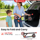 Gyrocopters Flash KidZ Electric Scooter for Kids - Speed 19 kmph - Range 11 km - LED Lights - Red-Peak 250W Brushless Motor - Built for Real Performance