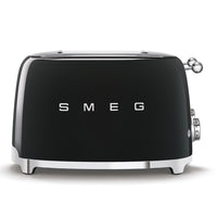 SMEG 4x4 4-Slice Toaster - Black-6 different toasting levels for best results; defrost function; reheat function; bagel function to toast only one side of the slice