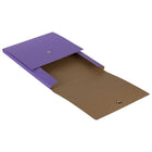 JAM Paper Vertical Snap Closure Portfolio - 12 1/8 x 9 x 1/2 - Purple Kraft-Quantity: Sold Individually