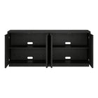Hudson&Canal Mansfield 68"W Buffet Table - Black Grain-Clean with a soft, dry cloth and no harsh chemicals or abrasive cleaning materials