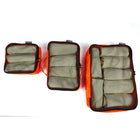 TUCCI Italy 3-Piece Travel Packing Cube Set - Burnt Orange-Durable, High‑Quality Fabric - protects belongings and keeps items wrinkle‑free