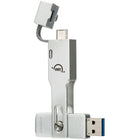 OWC Envoy Pro mini USB 3.2 Gen 2 Flash Drive - 1 TB - Silver-Attached Protective Covering