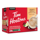 Tim Hortons French Vanilla Cappuccino K-Cup Pods - 24 Pack-Indulgence beverage, Medium roast French Vanilla Cappuccino