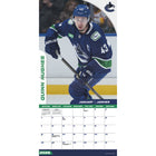 DateWorks 2026 16-Month Wall Calendar - 12" x 12" - Vancouver Canucks Superstars - Bilingual-September 2025 - December 2026
