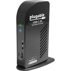 Plugable USB-C TRIPLE 4K Monitor Docking Station with 100 W Laptop Docking Station-Triple 4K—Featuring 3x DisplayPort ports, and 3x HDMI ports — standardize on one or use a mix of both to extend your desktop across three 4K monitors @ 60Hz with USB4 / Thunderbolt 4 hosts via Alt Mode and this laptop docking station — no dongles required
