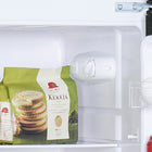 Magic Chef 7.4 cu. ft. 2-Door Mini Fridge with Freezer - Platinum Steel-Offers 1.4 cu. ft. of freezer space and 6.0 cu. ft. of fridge space
