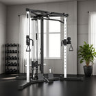 Soozier Home Gym Machine with Pull Up Bar-Constructed from heavy-duty steel for durability