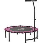 Soozier 45" Mini Trampoline for Adults - Pink-Heavy duty steel frame is robust and strong