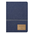 Letts of London 2027 Denim Weekly/Monthly Planner with Sewn Binding and Fabric Cover - 8-1/4" x 5-7/8"- Assorted - Multilingual-Space for each day of the week