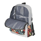 Nicci Floral Backpack 3-Piece Set - Grey-Adjustable backpack straps