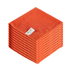 Globe Commercial, 3130O Microfiber Cloth - 16" x 16" - Orange - 10 Pack-A great way to avoid cross contamination