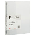 JAM Paper Plastic 3 Ring Binder, 0.75 inch, Clear, 5 Pack (7525644g)-3/4"