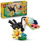 LEGO Creator Wild Animals: Tropical Toucan-LEGO set lets kids aged 7 and up build and rebuild 3 different animal figures