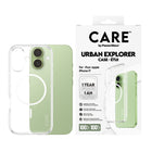 PanzerGlass CARE Clear Urban Explorer MagSafe Case for iPhone 17 - White Ring-A phenomenal protection and the strongest case ever, slim yet strong