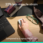 Logitech Mobi Fold Ultra-Portable Travel Mouse - Off-White-Precise tracking and scrolling: 4K DPI tracking and Adaptive Touch Scrolling offers line-by-line accuracy and hyperfast navigation