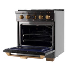 Kucht 30" KXD Series Dual Fuel Range Natural Gas - Gemstone-Electronic ignition with auto re-ignition will keep you safe by lowering the risk of gas leaks