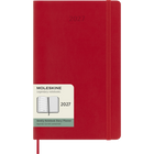 Moleskine 2027 12 Month Weekly Soft Cover Planner - 5" x 8.25" - Scarlet Red-In case of loss notice printed on the flyleaf