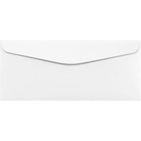 Jam Paper #9 Commercial Envelopes - 3 7/8" H x 8 7/8" W - White - 100 Pack-Color: White