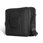 Champs Onyx Leather Briefcase - Black-Made of Genuine Cowhide Leather