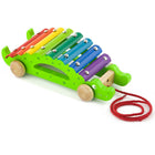 The Original Toy Company Crocodile "Pull-Along" Xylophone-Educational Benefits: As children tap the keys with the included wooden mallet, they develop crucial skills such as hand-eye coordination, fine motor skills, and auditory discrimination. It's a fun and effective way to introduce musical concepts to toddlers and preschoolers
