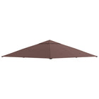 Outsunny 10' L x 10' W Square Gazebo Canopy Replacement UV Protected Top Cover - Orange-Durable and weather resistant extra tough polyester fabric with PA coating 
