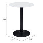 Zuo Alto Bistro Table - White/Black-6