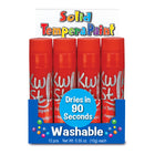 Kwik Stix Solid Tempera Paint Sticks - Red - 12/Pack - 12 Pack-12 Red Kwik Stix per pack, sold as 12 packs, 144 Kwik Stix total