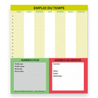 Blueline 2025-2026 Frigobloc Magnetic Calendar - 14" x 13-1/2" - French-French