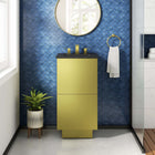 Modway Quantum 18" Bathroom Vanity - Black/Gold-MDF Construction