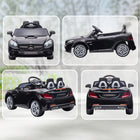 Aosom 12V Mercedes SLC 300 Kids Electric Ride-on Car with Remote Control - Black-Dual 30W motors provide a thrilling ride 