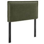 Modway Camille Upholstered Linen Blend Twin Size Headboard - Sage-Woven Linen Blend