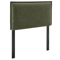 Modway Camille Upholstered Linen Blend Twin Size Headboard - Sage-Woven Linen Blend
