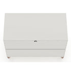 Manhattan Comfort Rockefeller 35.24" Mid-Century Modern 3-Drawer Dresser 2-Piece Set - Off White-10