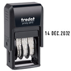 Trodat 4810 Printy Self-Inking Line Dater - French-Compact, self-inking dater