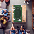 Soozier Poker Mat - 47" L x 24" W-Water-resistant and easy to clean