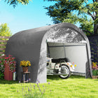 Outsunny Garden Storage Tent with Galvanized Steel Frame - 10' x 10' -Strong steel frame keeps the structure together under weather 
