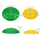 Outsunny Stepping Stones with Anti-slip Mat - Multicoloured - Set of 12-A turtle shell textured surface and anti-slip mats prevent slipping 