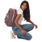 Jansport Crosstown Plus backpack - 26 L - Colour blocked Mahogany Haze-15 inch padded laptop sleeve