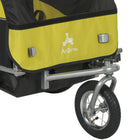 Aosom 2-in-1 Bike Trailer for Kids, Foldable Baby Stroller Carrier - Yellow-Five-point safety harness to keep your child strapped in 