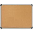 Quartet Euro Framed Bulletin Board - 24"x 36"-Sturdy anodized aluminum frame for durability and a professional appearance