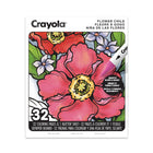 Crayola 32-Page Adult Colouring Book - Flower Child-Designed for adult colouring enthusiasts with detailed, premium-quality floral and bohemian line art in a relaxed, free-spirited style