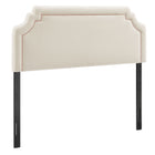 Modway Magnolia Stain-Resistant Performance Velvet King Size Headboard - Alabaster/Pink-Stain-Resistant Performance Velvet Upholstery