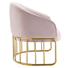 Modway Legacy Performance Velvet Armchair - Pink-Dense Foam Padding