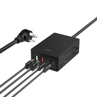 Kopplen 6-in-1 65W PD Charging Station with USB-A USB-C Ports and Outlet-Versatile Connectivity: Two USB-A, two USB-C ports, and two power outlets provide ample options for connecting and charging multiple devices simultaneously