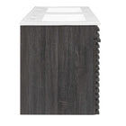 Modway Render 48" Wall-Mount Bathroom Vanity - Charcoal/White-Full-Extension Drawers