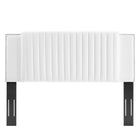 Modway Felicity Channel Tufted Performance Velvet Full/Queen Headboard - White-3 Mounting Positions