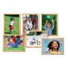 MOJO Kids in Motion Wooden 6-Puzzle Set-Helps young explorers learn about shapes and new words